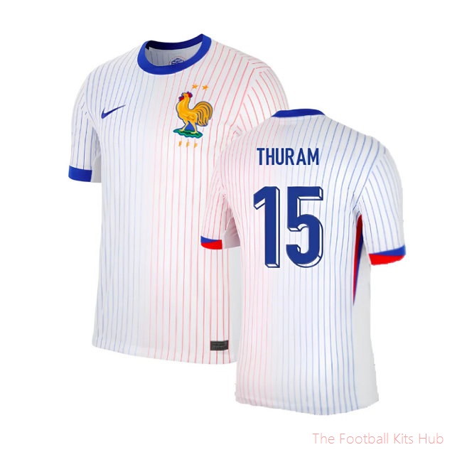 2024-2025 France Away Shirt (Thuram 15)-unisoccer store